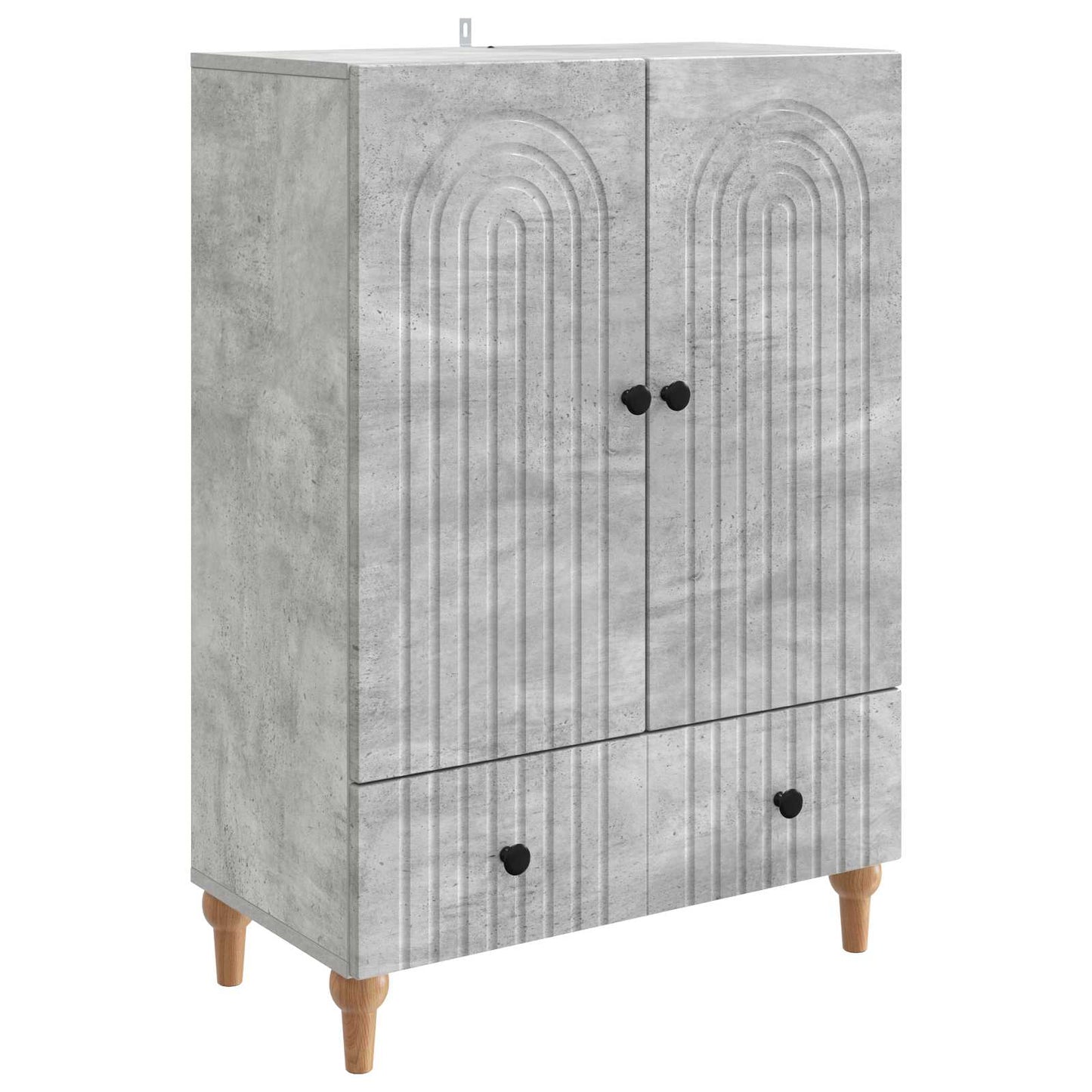 Serviesskap Betonggrå 66 x 34,5 x 95 cm Konstruert tre