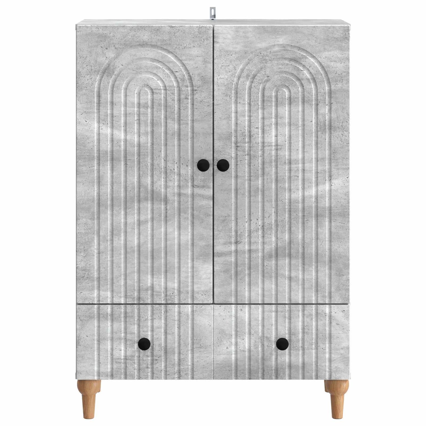 Serviesskap Betonggrå 66 x 34,5 x 95 cm Konstruert tre