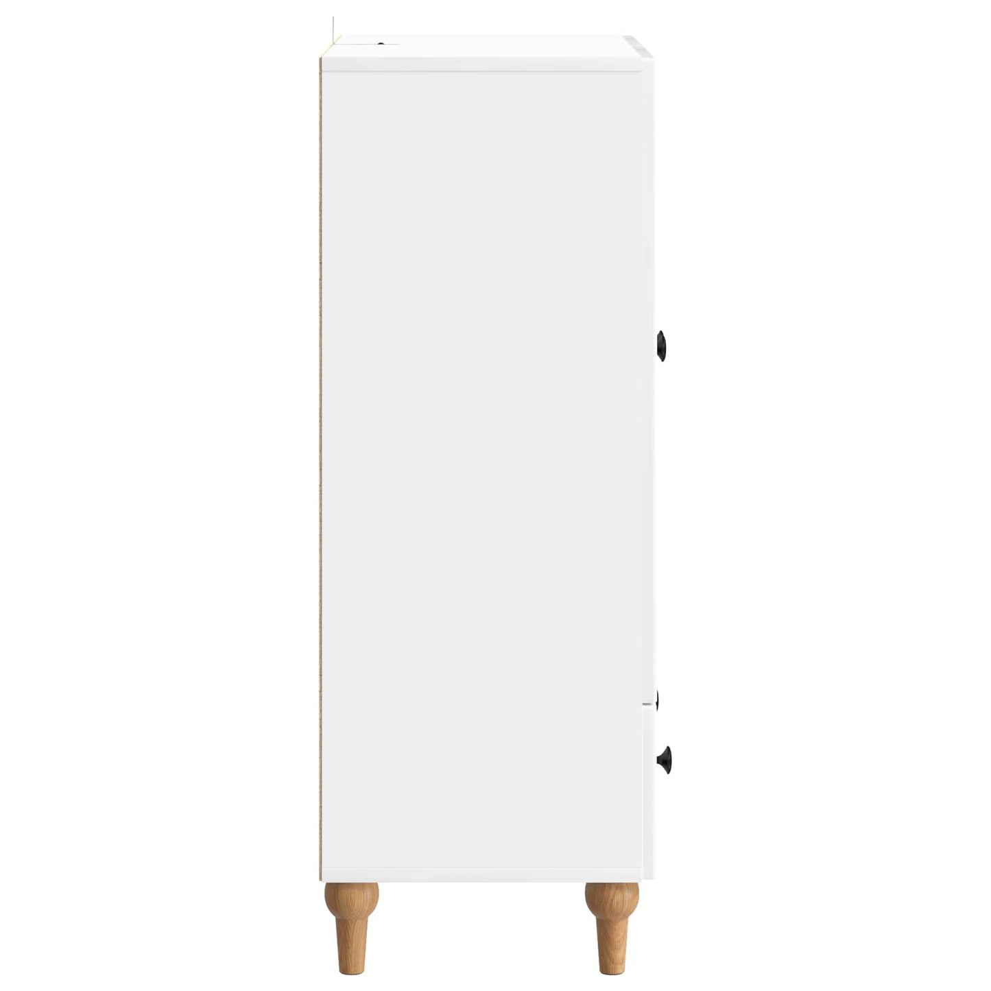Serviesskap Høgglans hvit 66 x 34,5 x 95 cm Konstruert tre