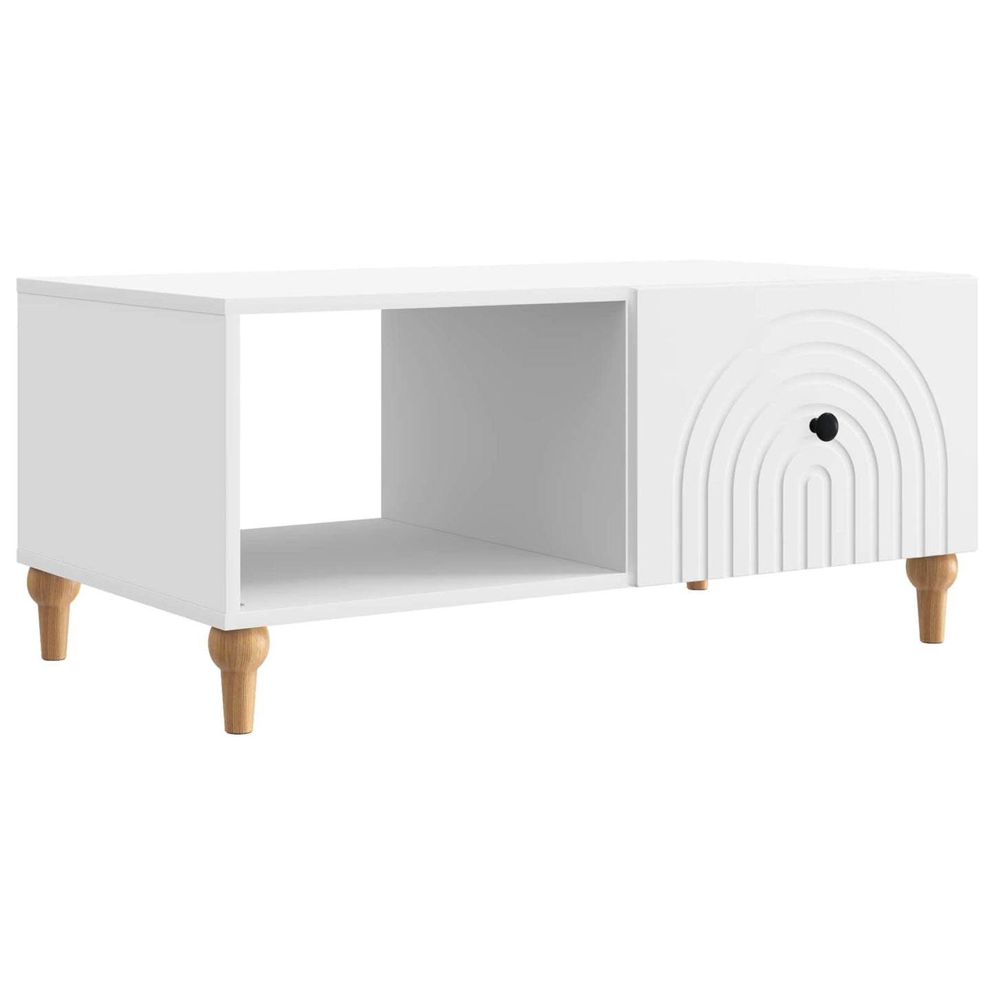Kaffebord Hvit 90 x 50 x 40 cm Konstruert tre