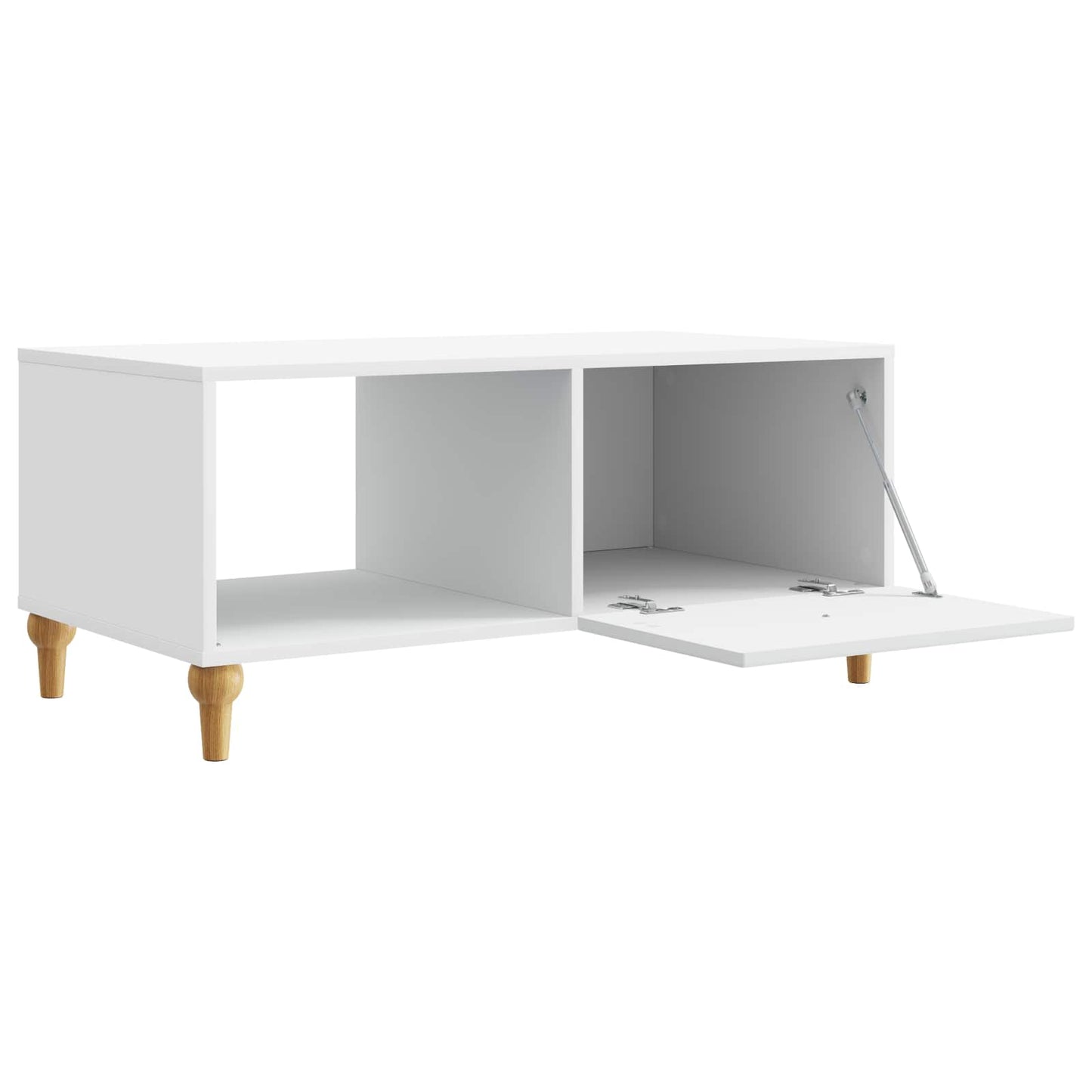 Kaffebord Hvit 90 x 50 x 40 cm Konstruert tre