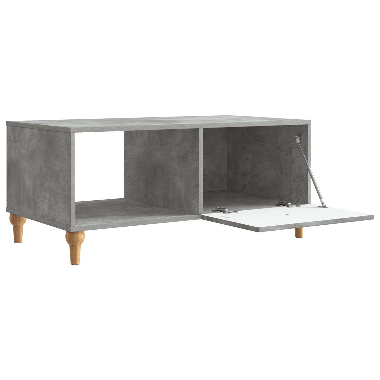 Kaffebord Betonggrå 90 x 50 x 40 cm Konstruert tre