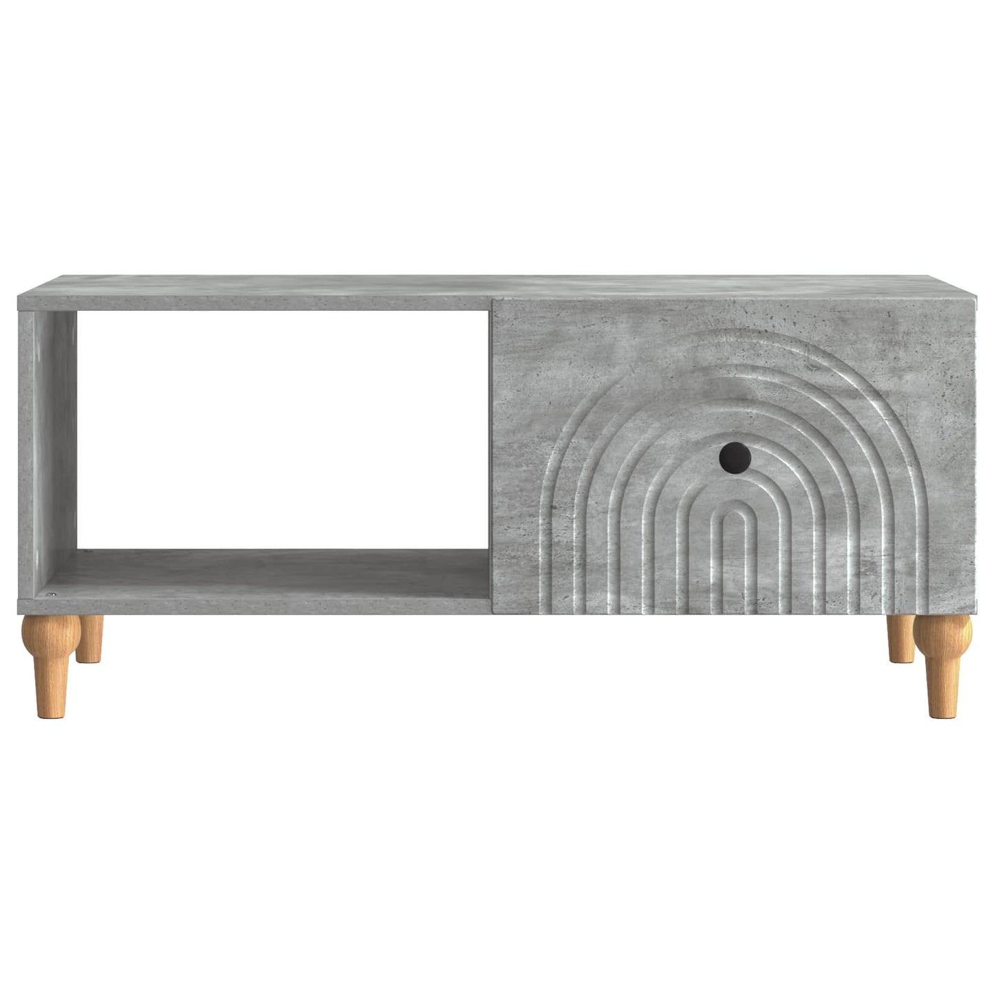 Kaffebord Betonggrå 90 x 50 x 40 cm Konstruert tre