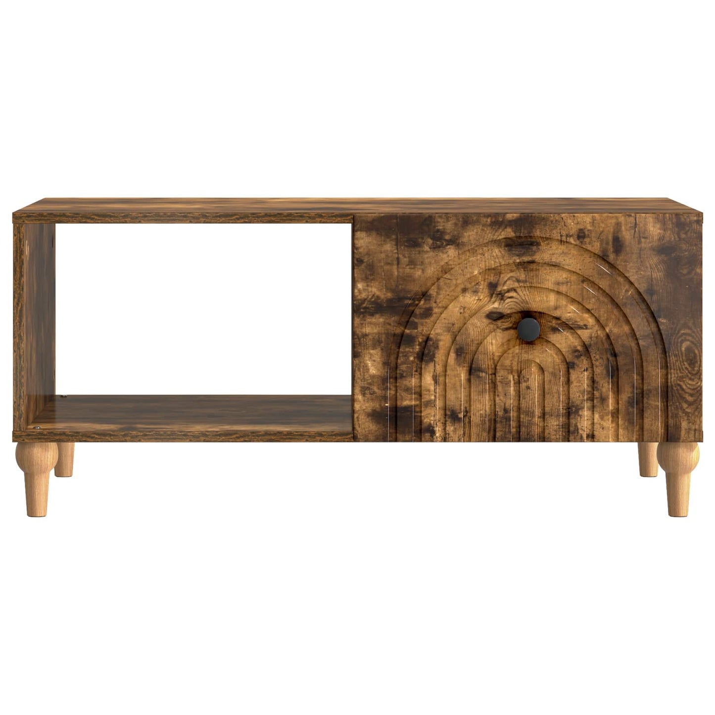 Kaffebord Røkt Eik 90 x 50 x 40 cm Konstruert tre