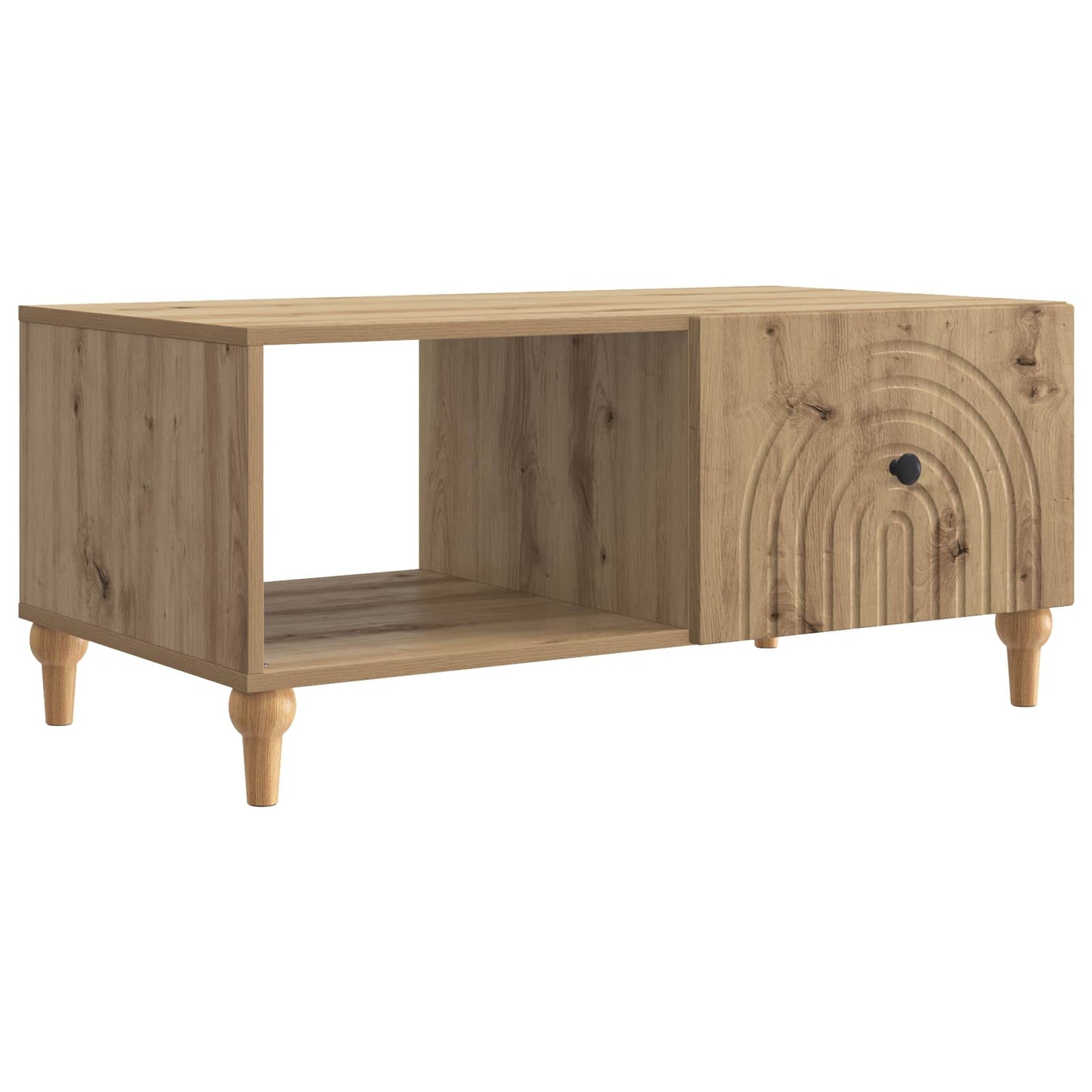Kaffebord Artisan eik 90 x 50 x 40 cm Konstruert tre