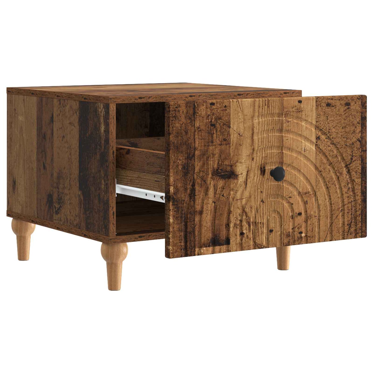 Kaffebord med skuff Gammelt tre 49 x 50 x 40 cm Konstruert tre