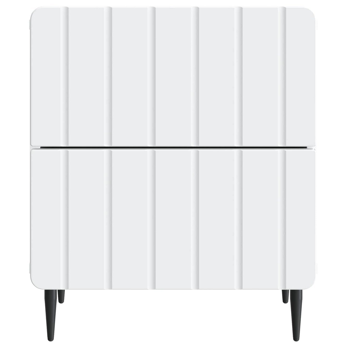 Nattbordskap med skuff Hvit 43 x 34,5 x 49,5 cm Konstruert tre