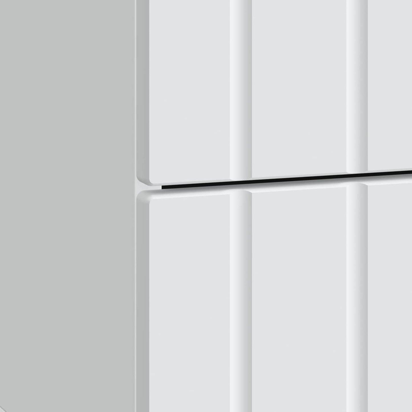 Nattbordskap 2 pcs Hvit 43 x 34,5 x 49,5 cm Konstruert tre