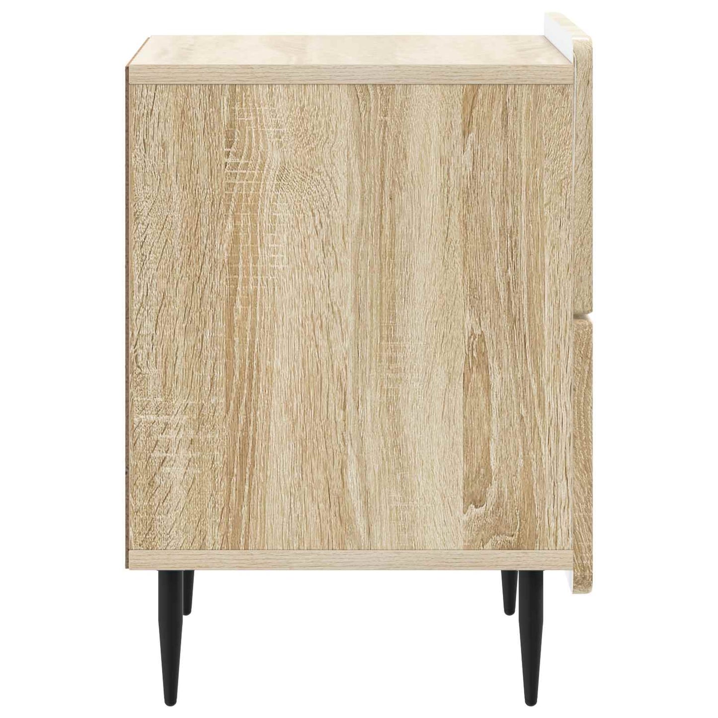 Nattbordskap med skuff 2 pcs Sonoma eik 43 x 34,5 x 49,5 cm