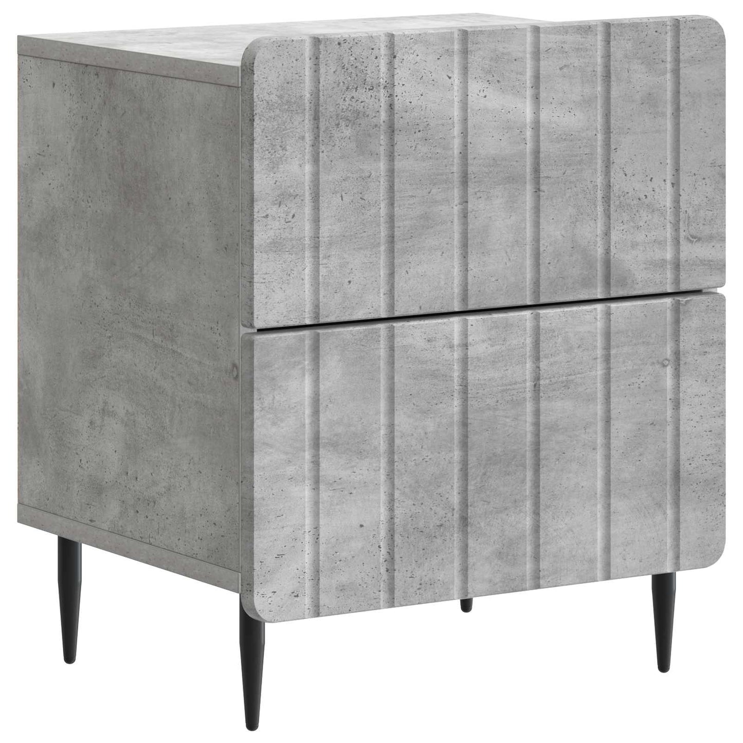 Nattbordskap Betonggrå 43 x 34,5 x 49,5 cm Konstruert tre