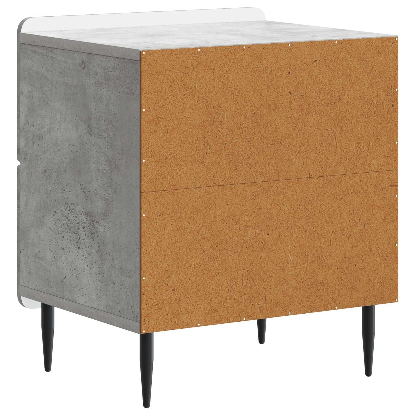 Nattbordskap Betonggrå 43 x 34,5 x 49,5 cm Konstruert tre