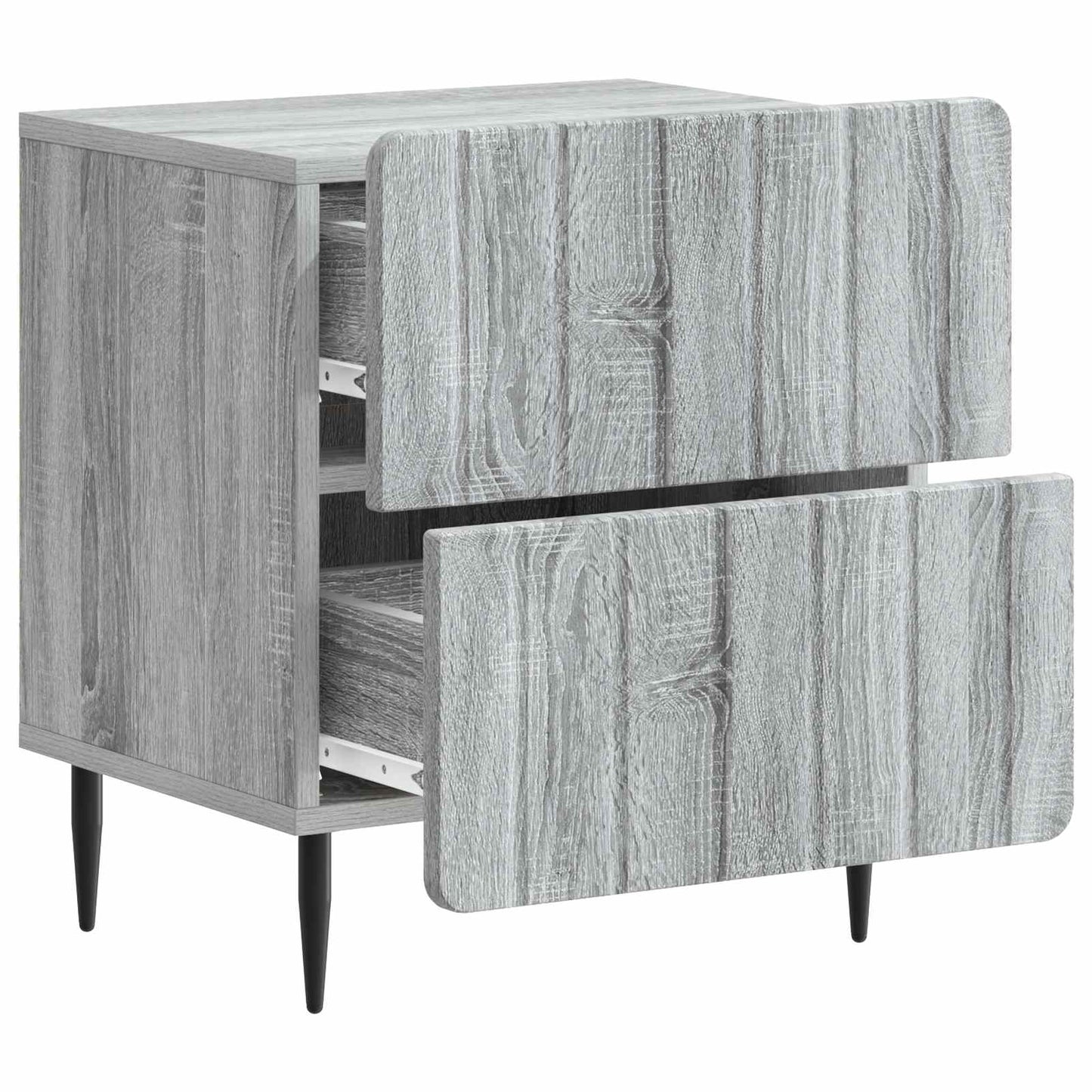 Nattbordskap Grå sonoma 43 x 34,5 x 49,5 cm Konstruert tre