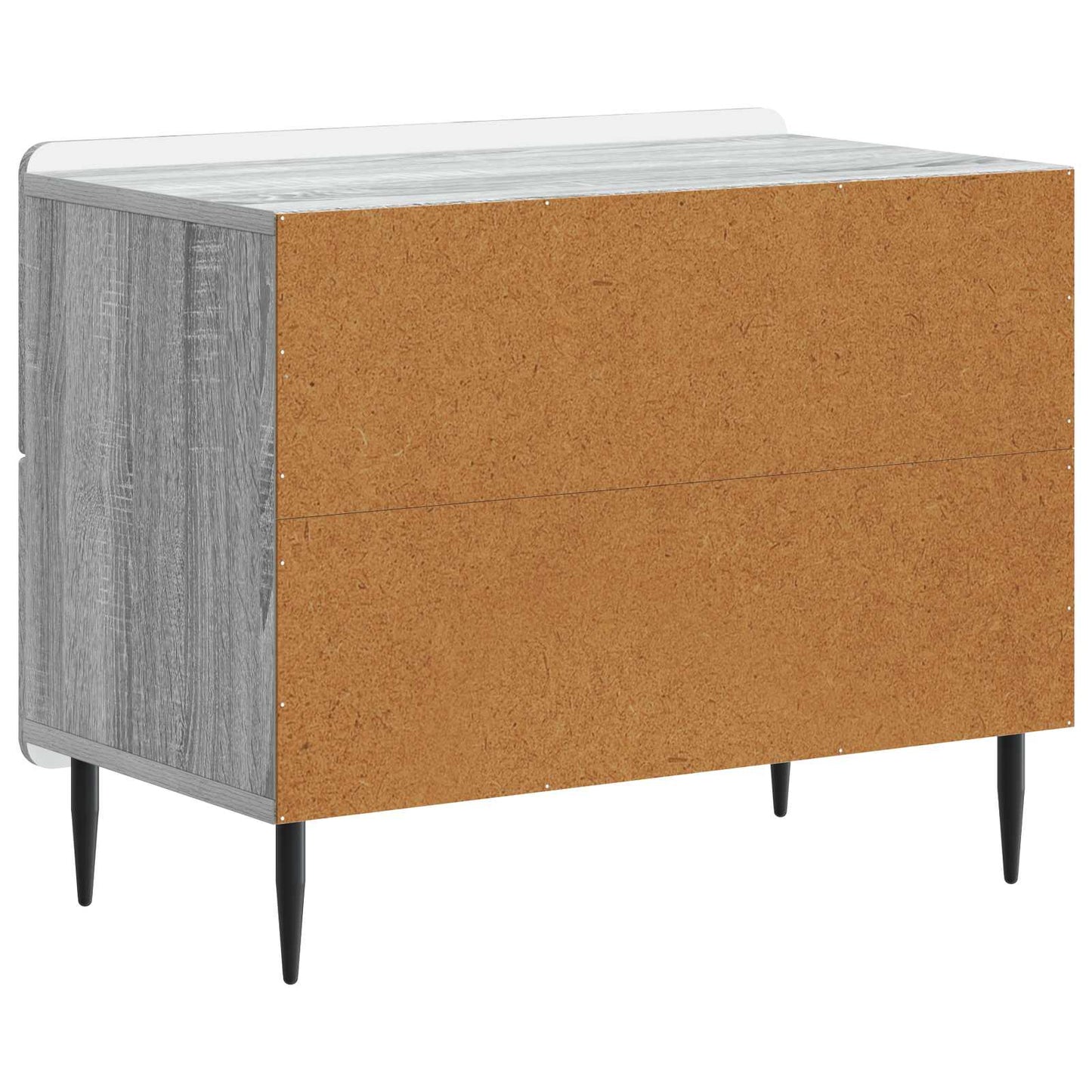 Nattbordskap Grå sonoma 62 x 34,5 x 49,5 cm Konstruert tre