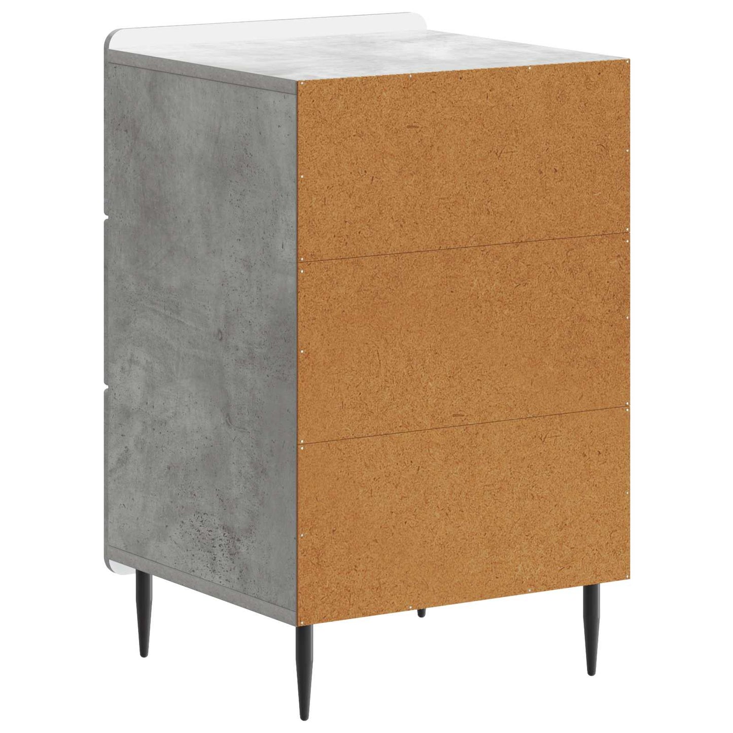 Nattbordskap med skuff Betonggrå 43x 41 x 68 cm Konstruert tre