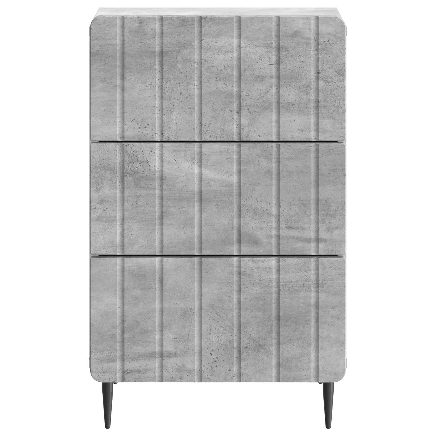Nattbordskap med skuff Betonggrå 43x 41 x 68 cm Konstruert tre