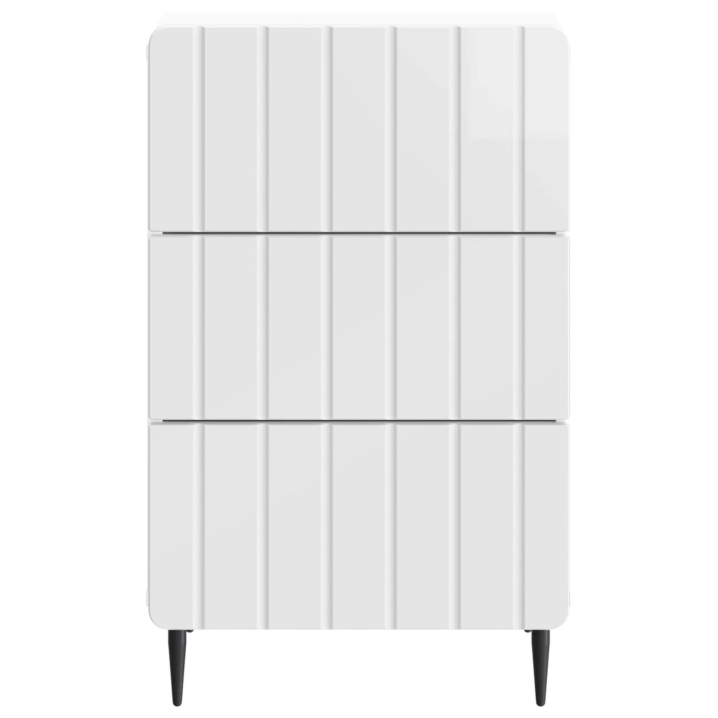 Nattbordskap Høgglans hvit 43x 41 x 68 cm Konstruert tre