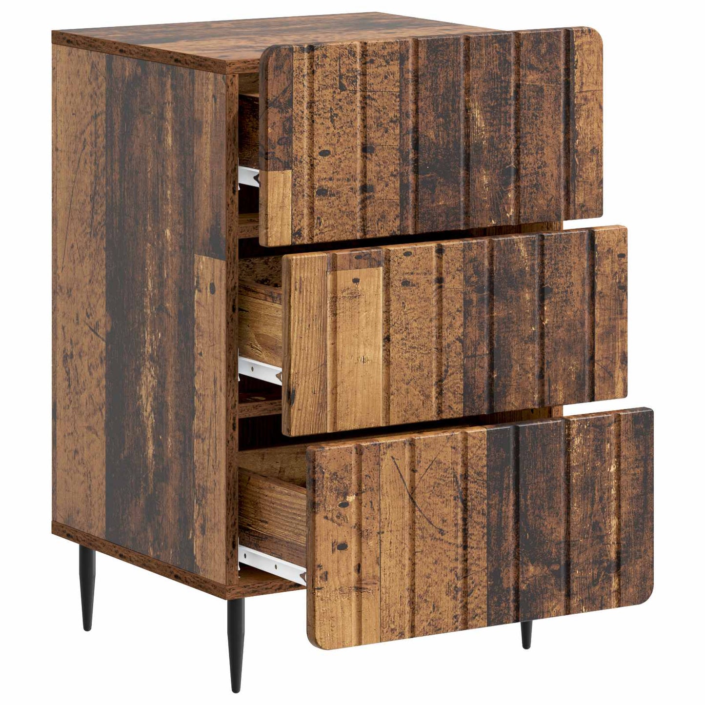 Nattbordskap Gammelt tre 43x 41 x 68 cm Konstruert tre