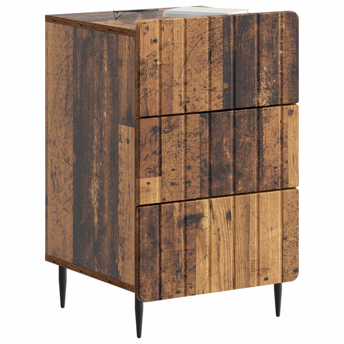 Nattbordskap Gammelt tre 43x 41 x 68 cm Konstruert tre