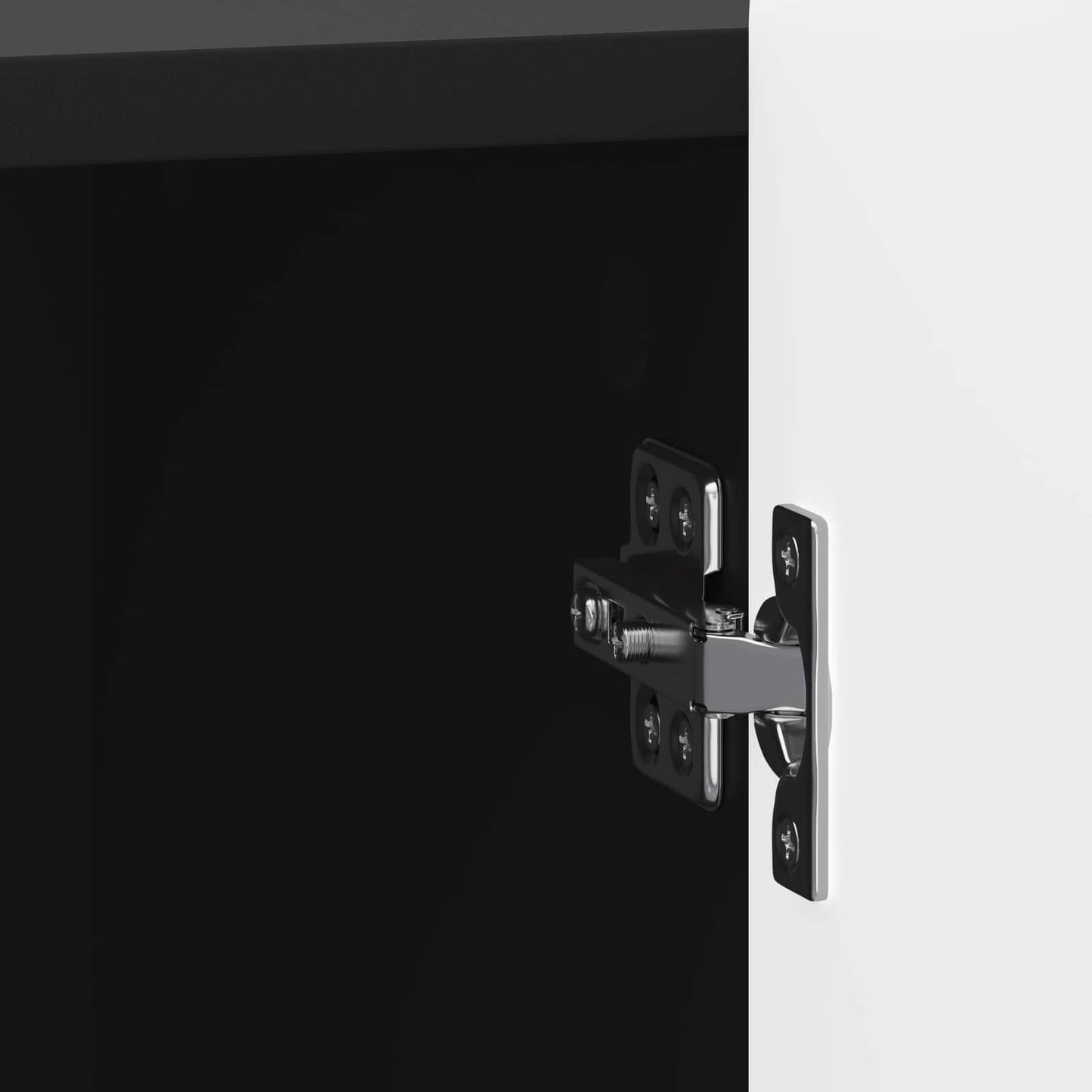 Nattbordskap Svart 43 x 34,5 x 52 cm Konstruert tre
