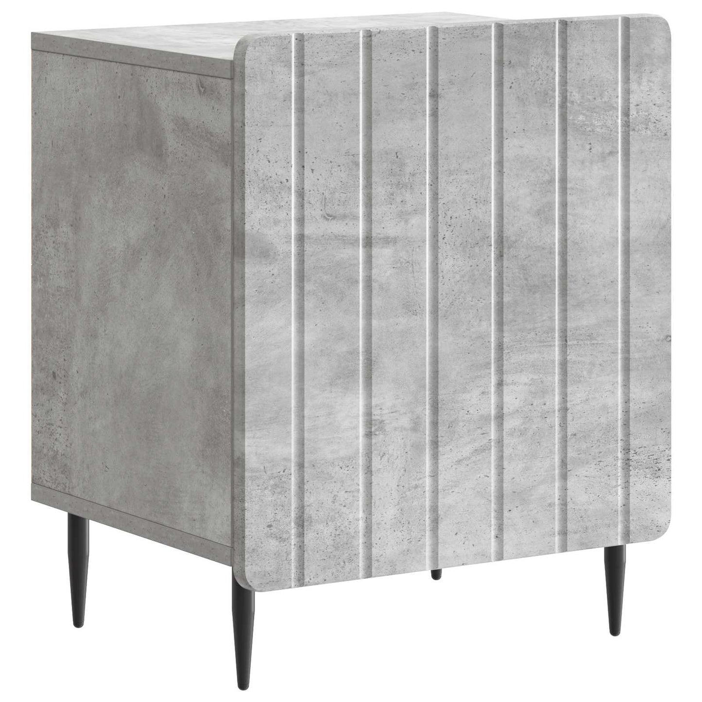 Nattbordskap Betonggrå 43 x 34,5 x 52 cm Konstruert tre