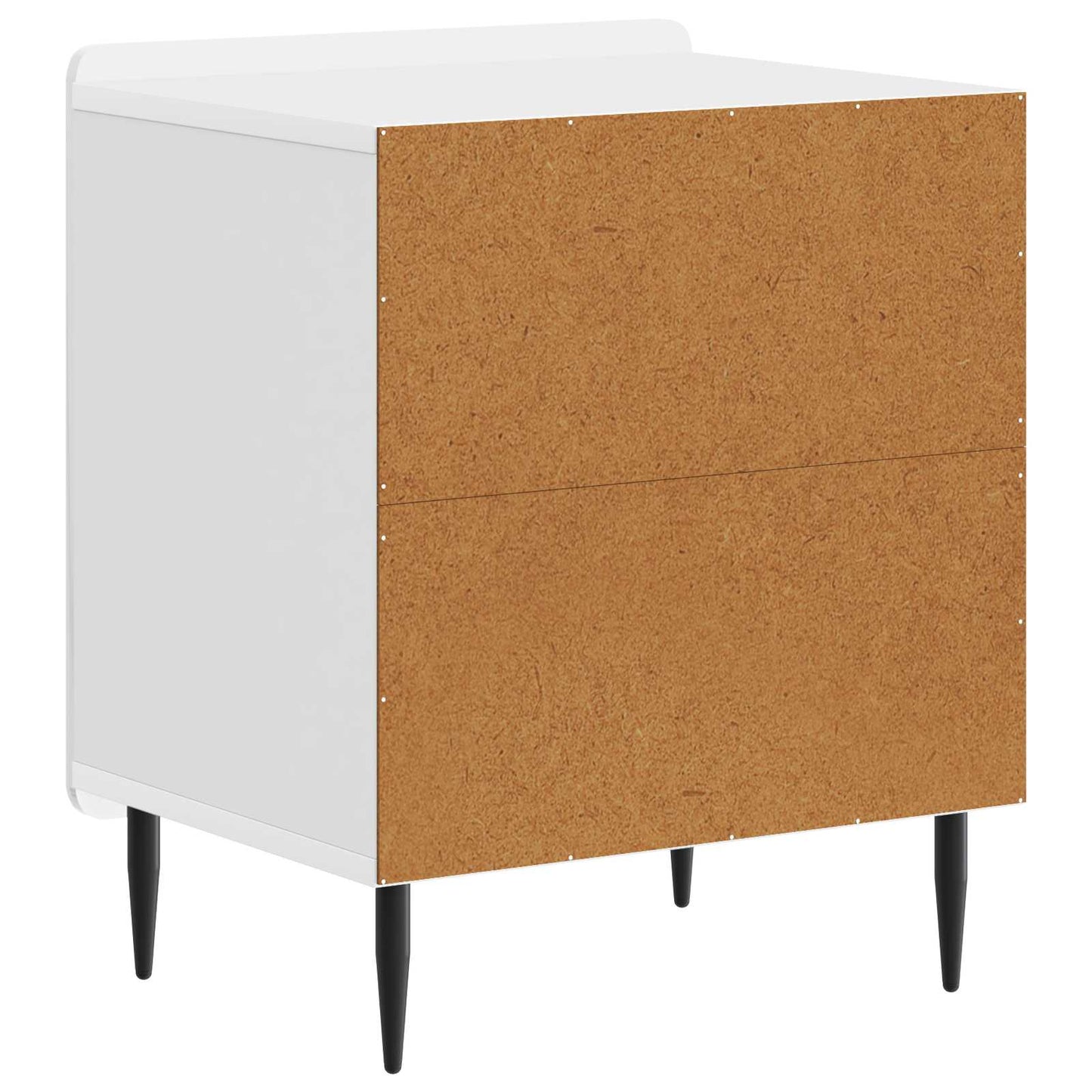 Nattbordskap Høgglans hvit 43 x 34,5 x 52 cm Konstruert tre
