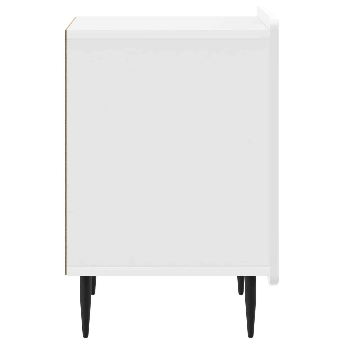 Nattbordskap Høgglans hvit 43 x 34,5 x 52 cm Konstruert tre