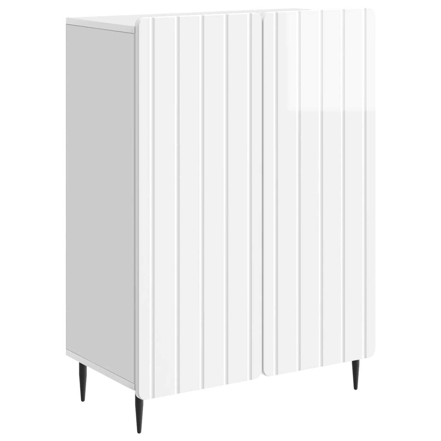 Serviesskap Høgglans hvit 66 x 34,5 x 92 cm Konstruert tre