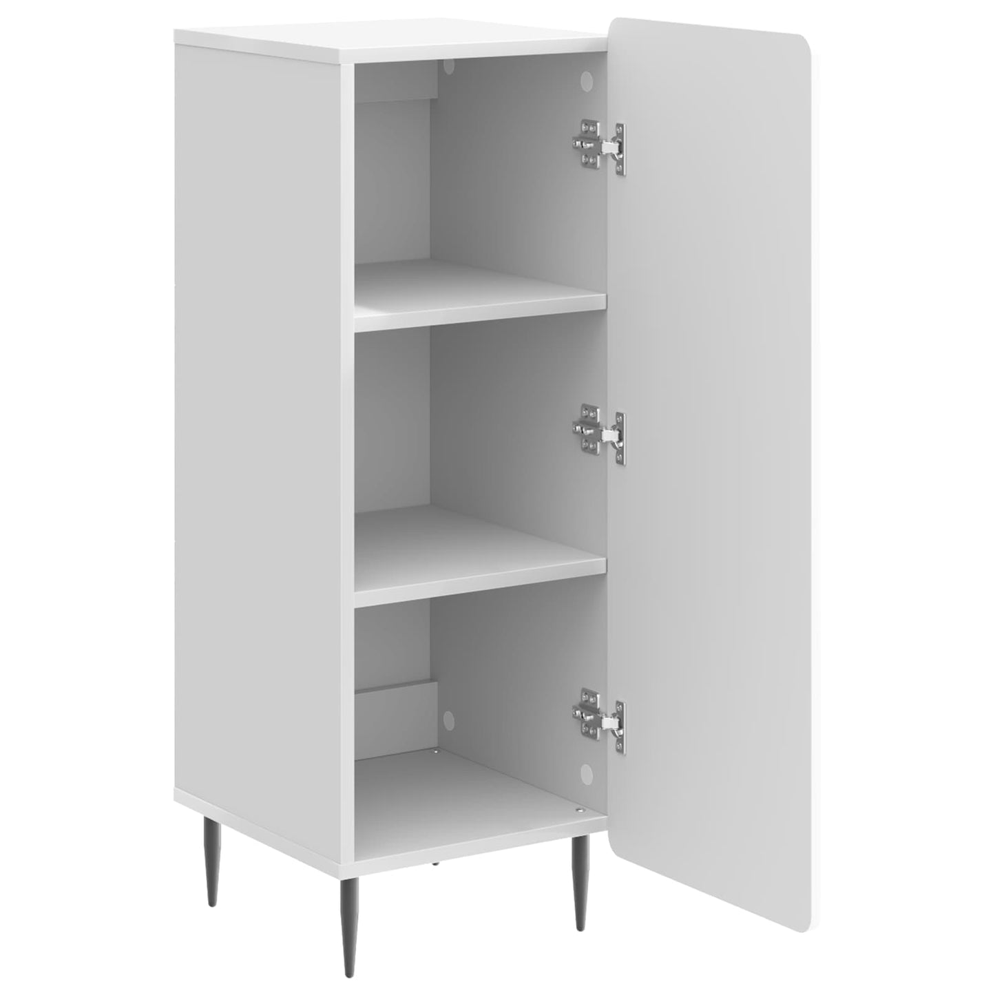 Serviesskap Høgglans hvit 34,5 x 33 x 92 cm Konstruert tre