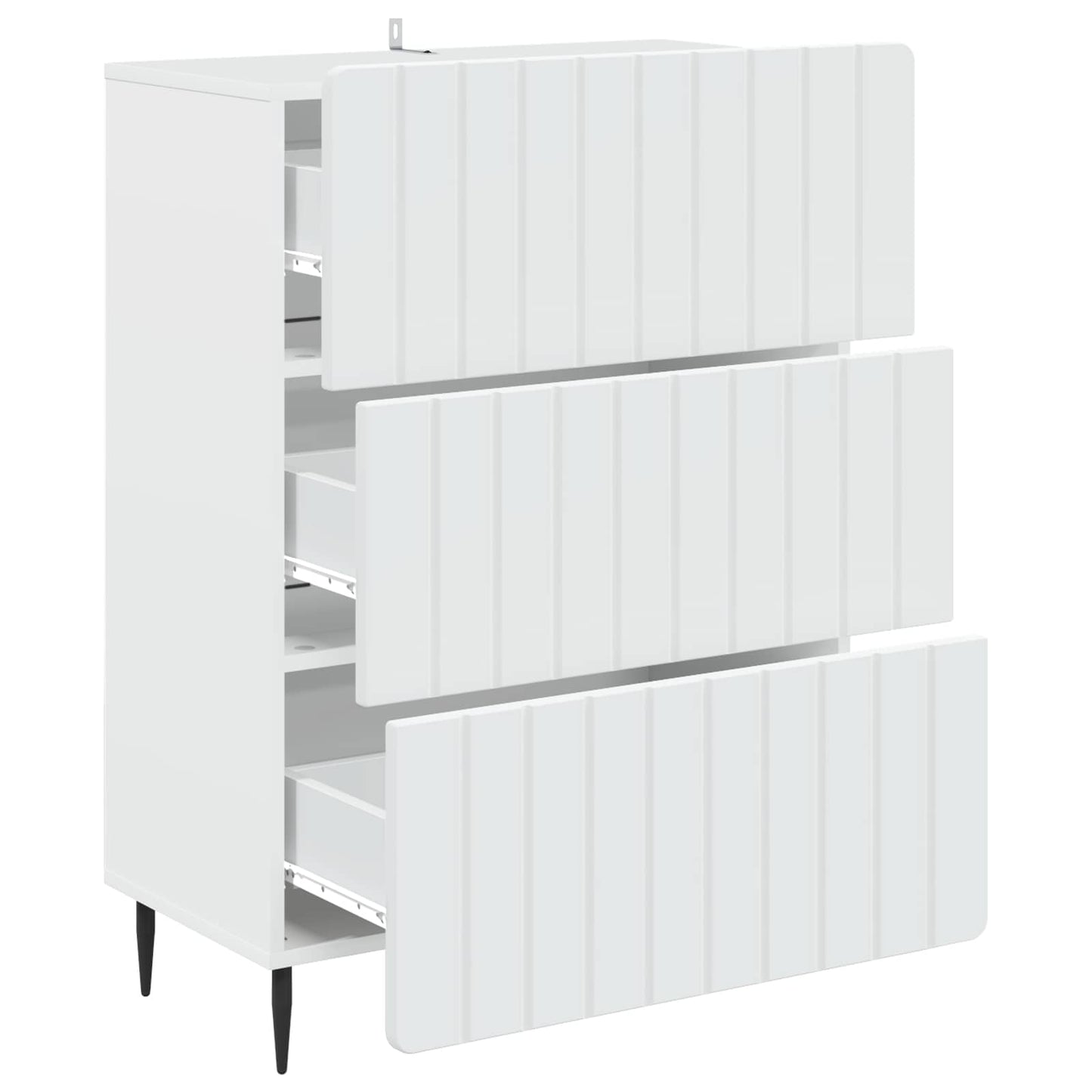 Skuffeskap Hvit 66 x 34,5 x 92 cm Konstruert tre