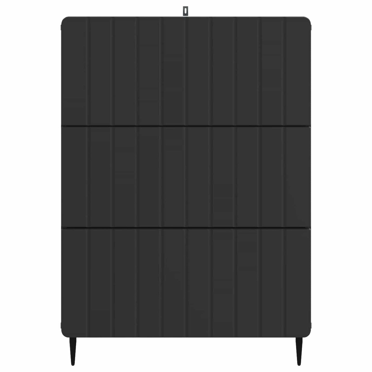 Skuffeskap Svart 66 x 34,5 x 92 cm Konstruert tre