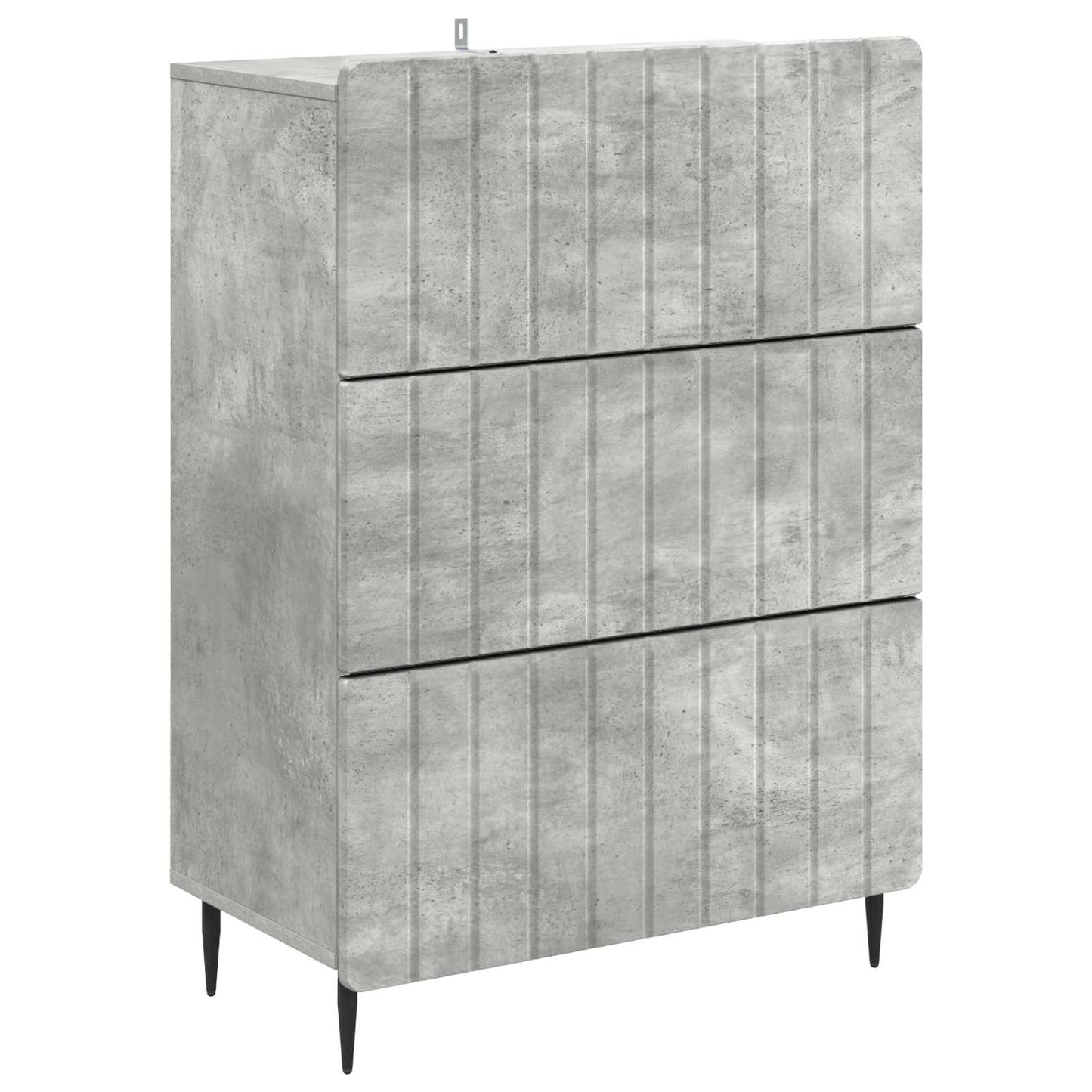 Skuffeskap Betonggrå 66 x 34,5 x 92 cm Konstruert tre