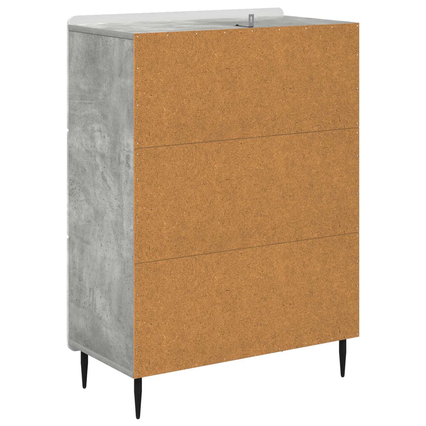 Skuffeskap Betonggrå 66 x 34,5 x 92 cm Konstruert tre