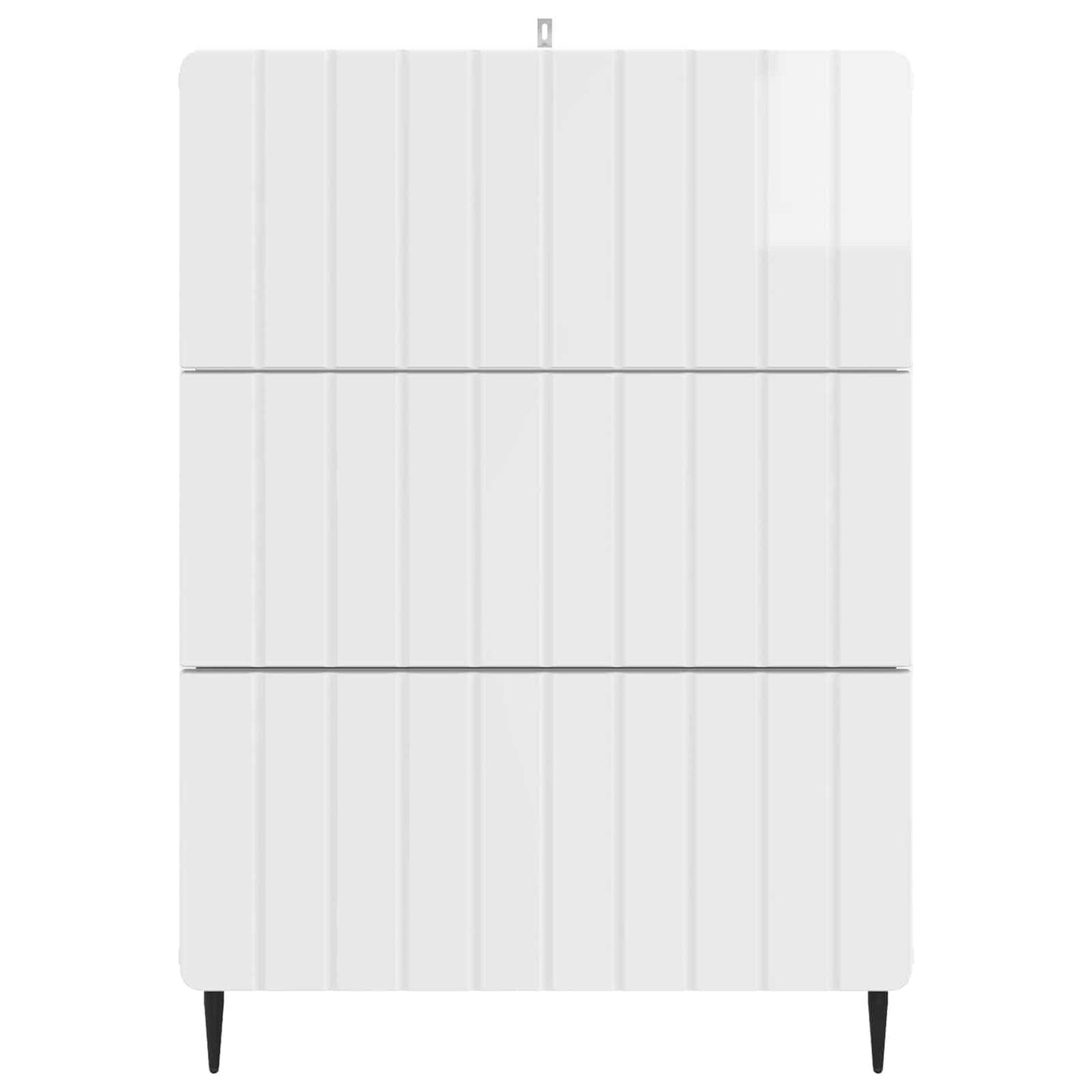 Skuffeskap Høgglans hvit 66 x 34,5 x 92 cm Konstruert tre
