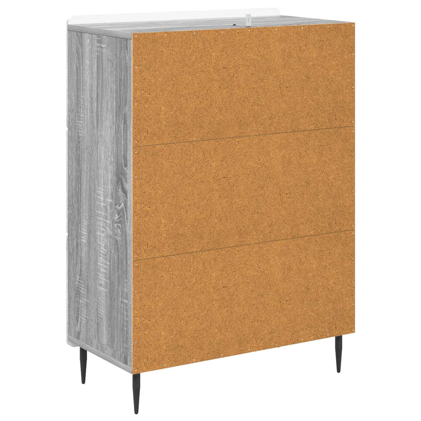 Skuffeskap Grå sonoma 66 x 34,5 x 92 cm Konstruert tre