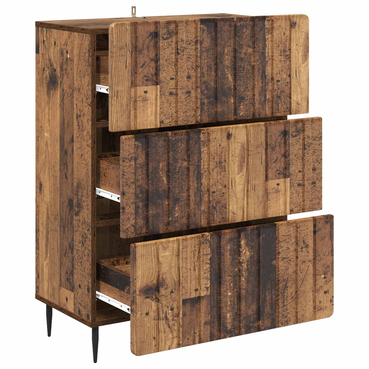 Skuffeskap Gammelt tre 66 x 34,5 x 92 cm Konstruert tre