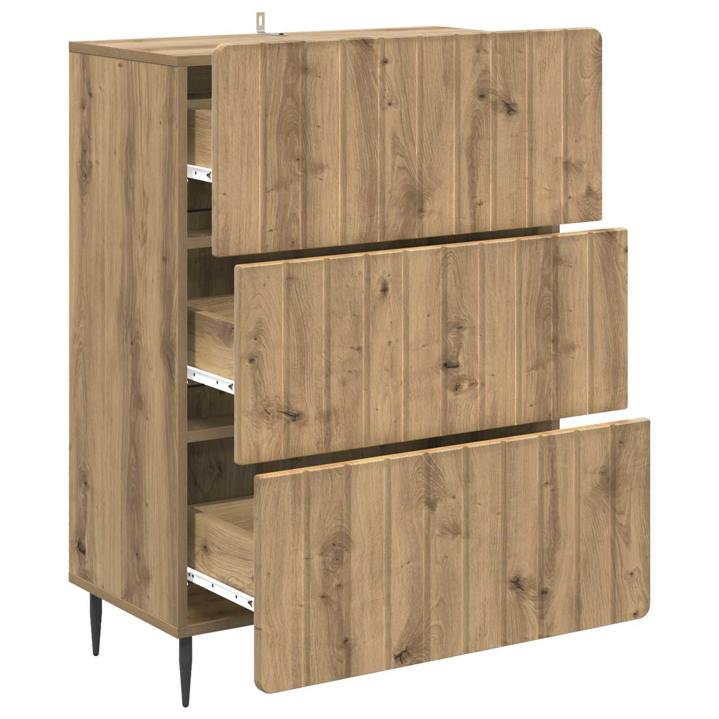 Skuffeskap Artisan eik 66 x 34,5 x 92 cm Konstruert tre