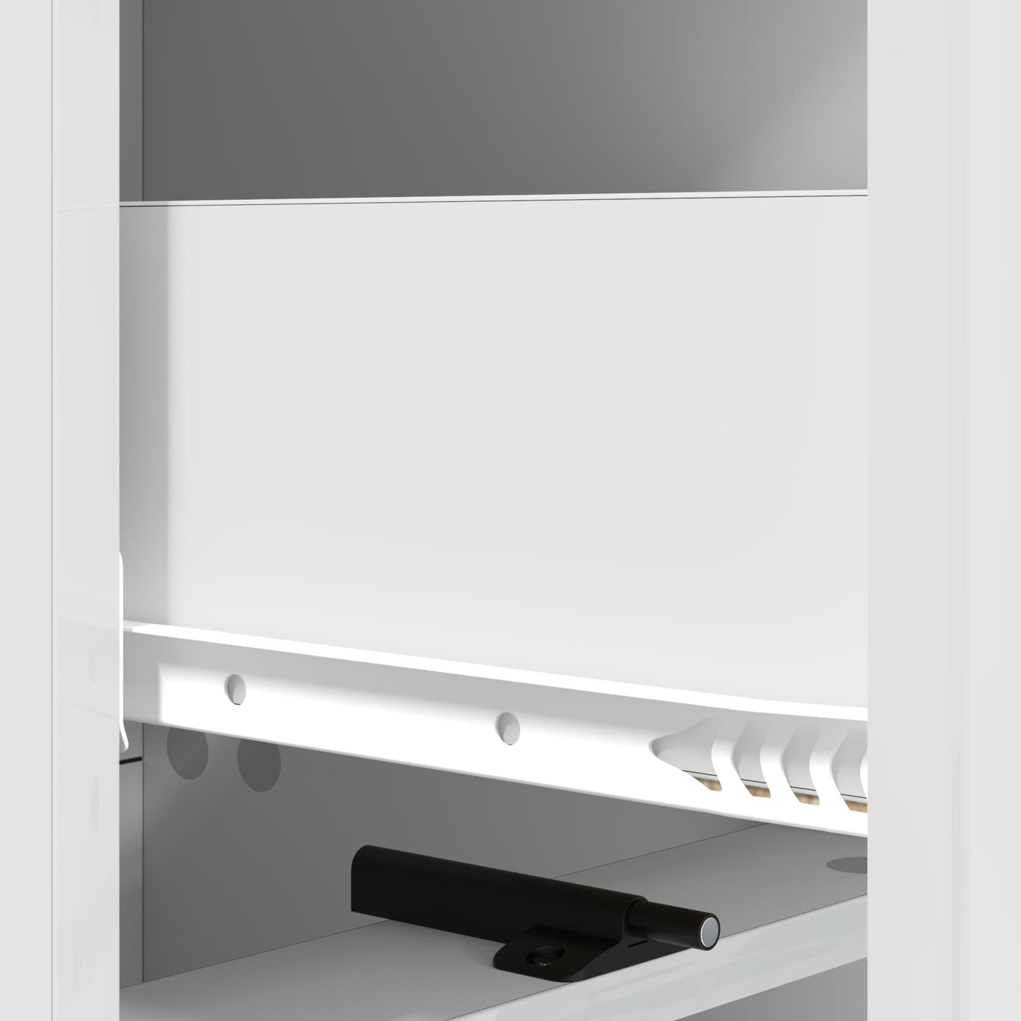Skuffeskap Høgglans hvit 33 x 34,5 x 92 cm Konstruert tre