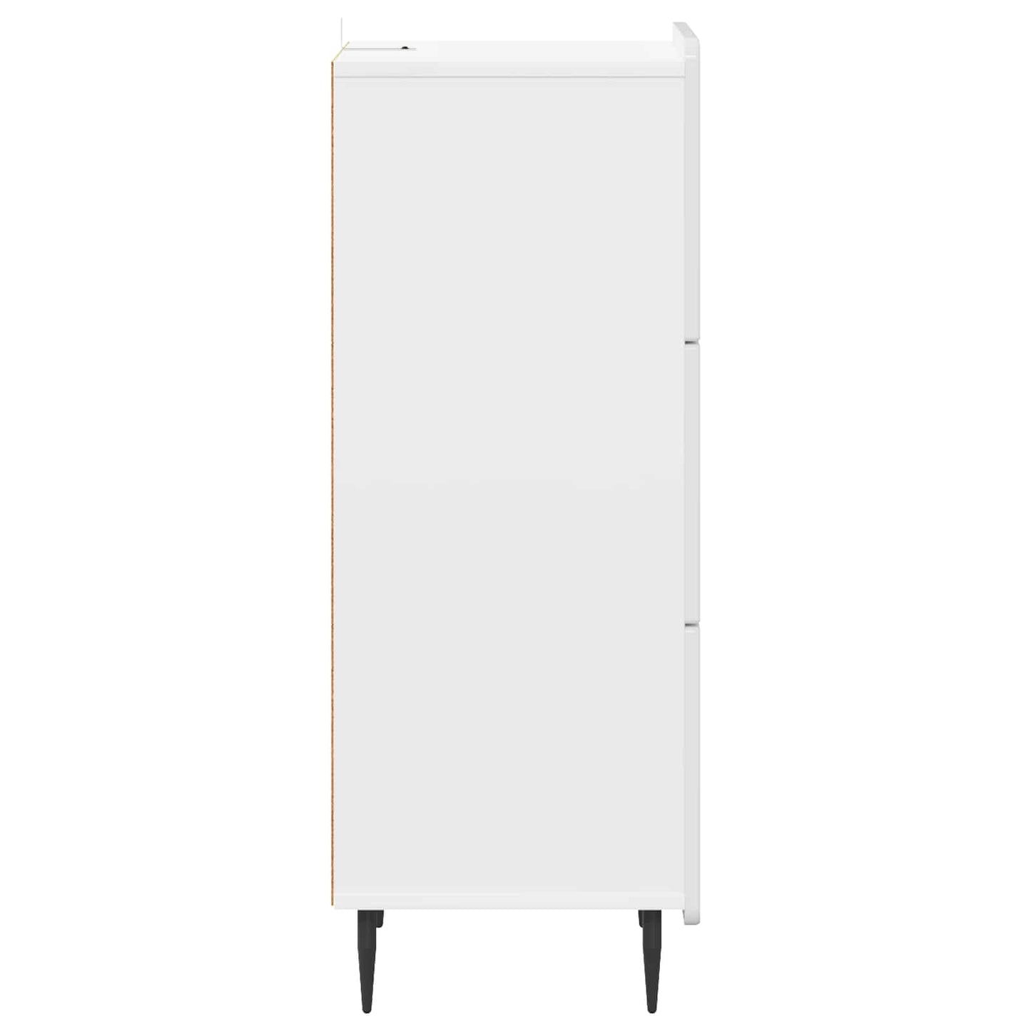 Skuffeskap Høgglans hvit 33 x 34,5 x 92 cm Konstruert tre