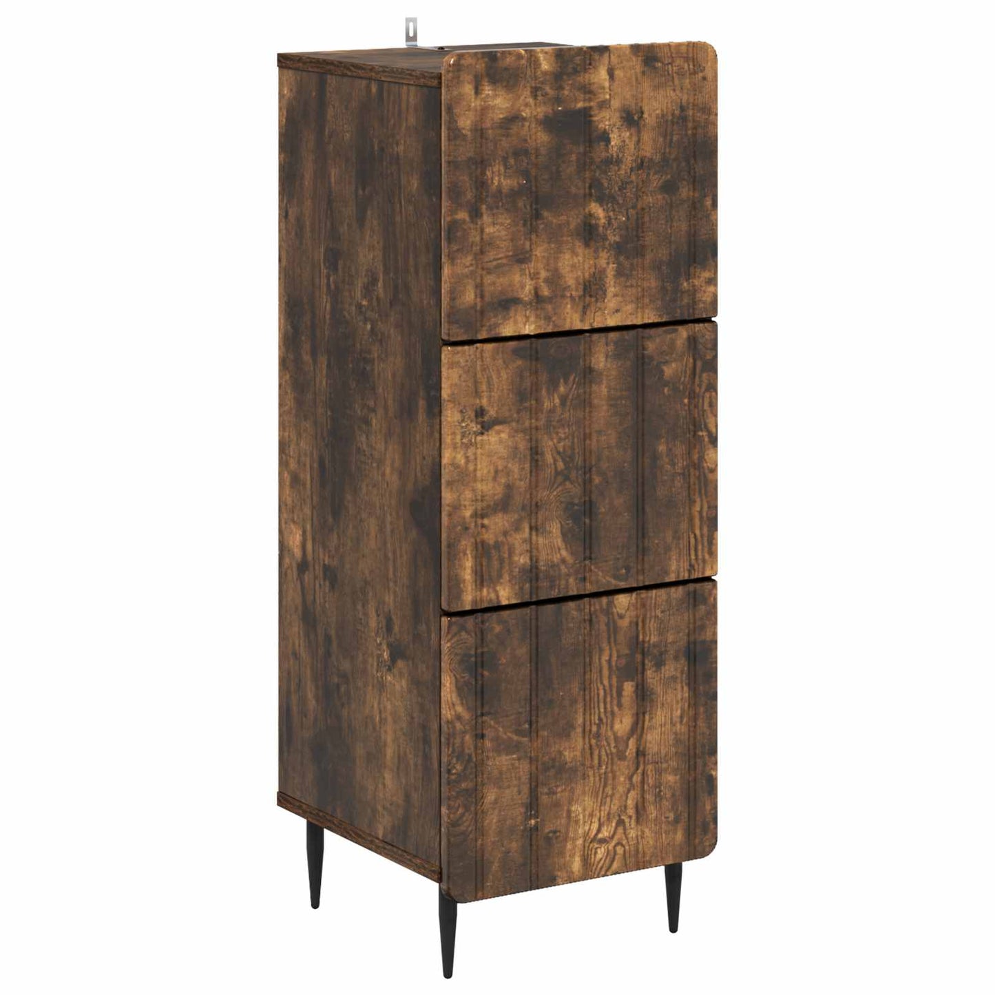 Skuffeskap Røkt Eik 33 x 34,5 x 92 cm Konstruert tre