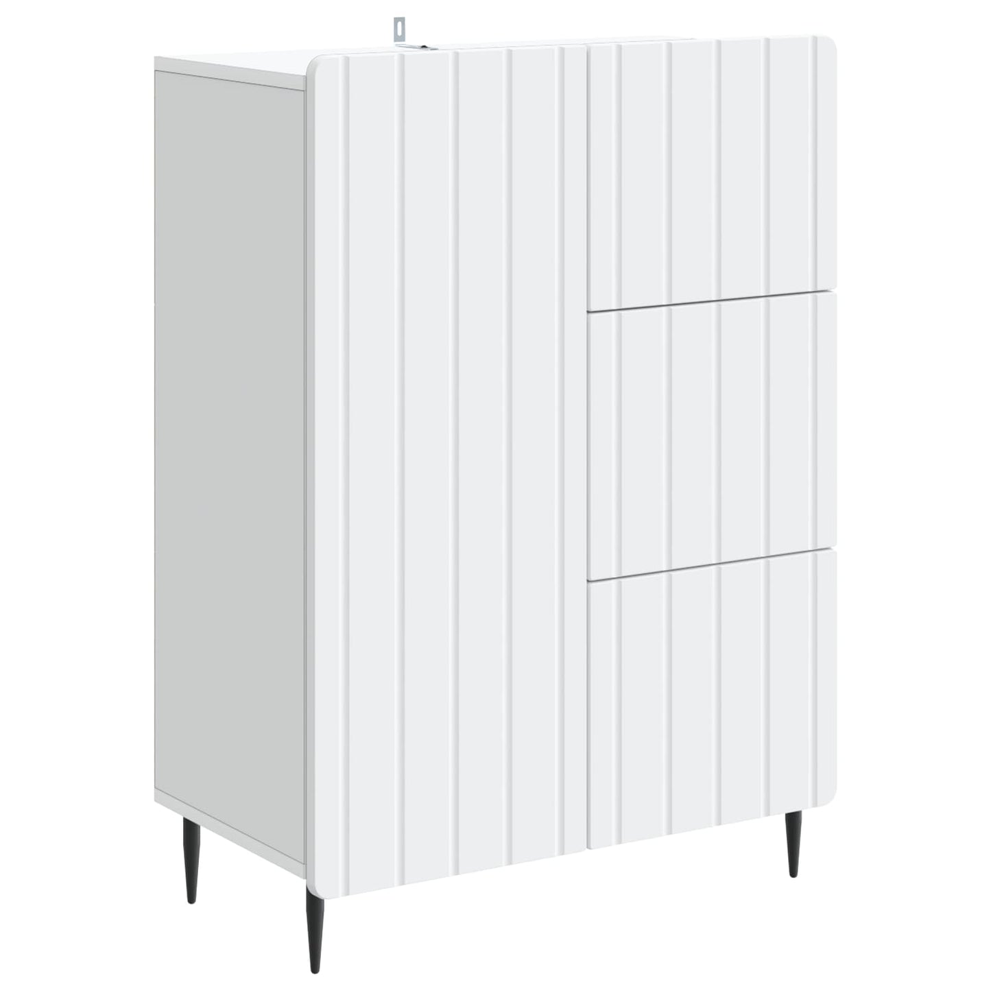 Serviesskap med skuff Hvit 66 x 34,5 x 91,5 cm Konstruert tre
