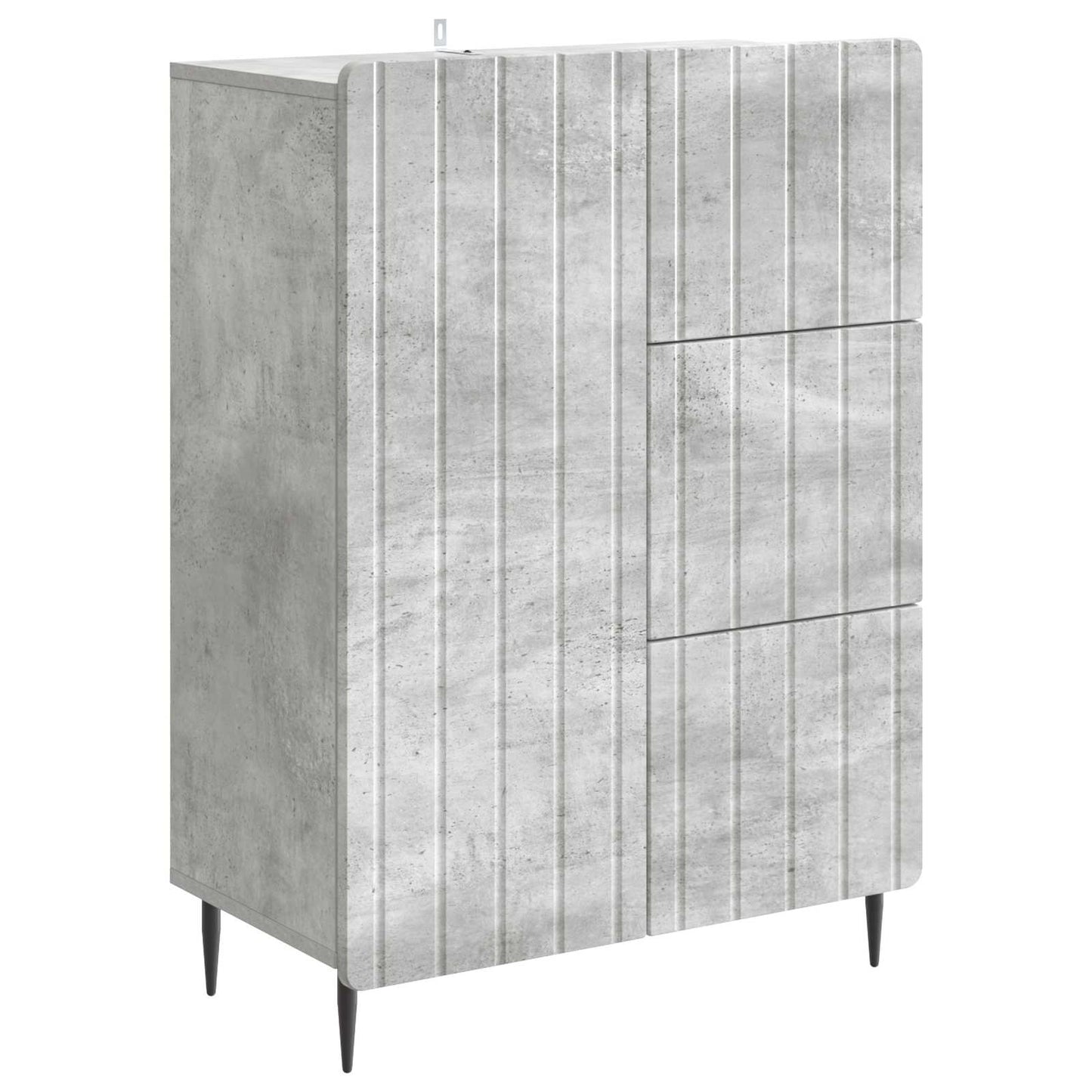 Serviesskap Betonggrå 66 x 34,5 x 91,5 cm Konstruert tre