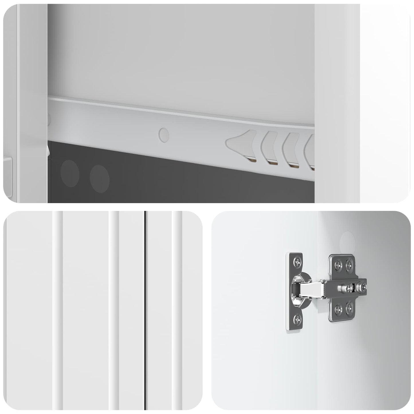 Serviesskap Høgglans hvit 66 x 34,5 x 91,5 cm Konstruert tre