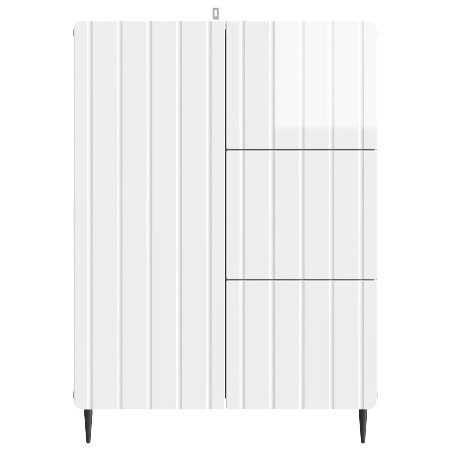Serviesskap Høgglans hvit 66 x 34,5 x 91,5 cm Konstruert tre