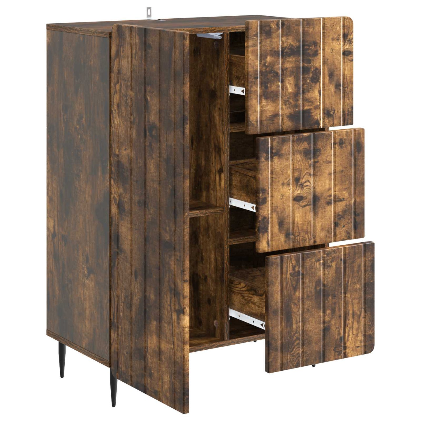 Serviesskap Røkt Eik 66 x 34,5 x 91,5 cm Konstruert tre