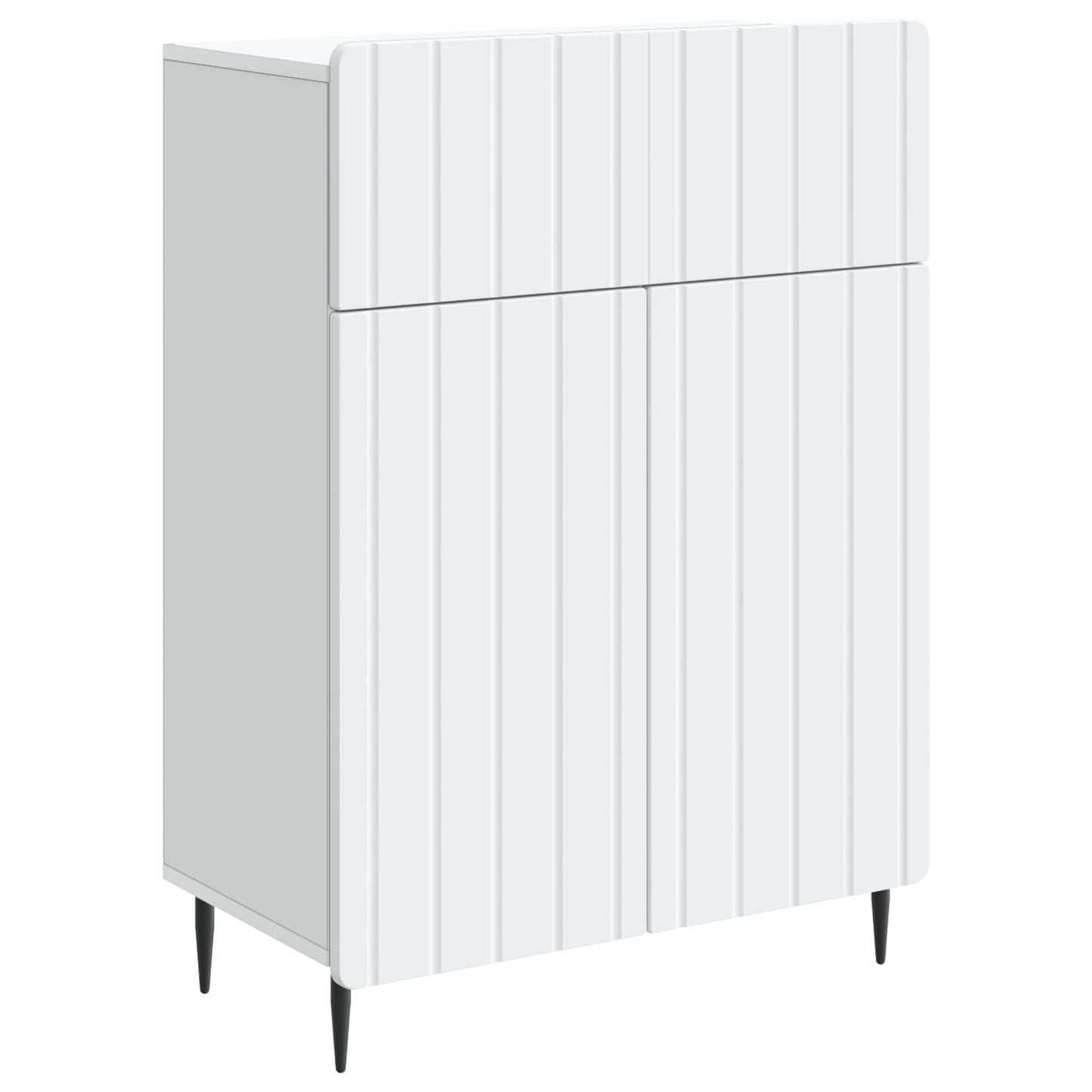 Serviesskap med skuff Hvit 66 x 34,5 x 92 cm Konstruert tre