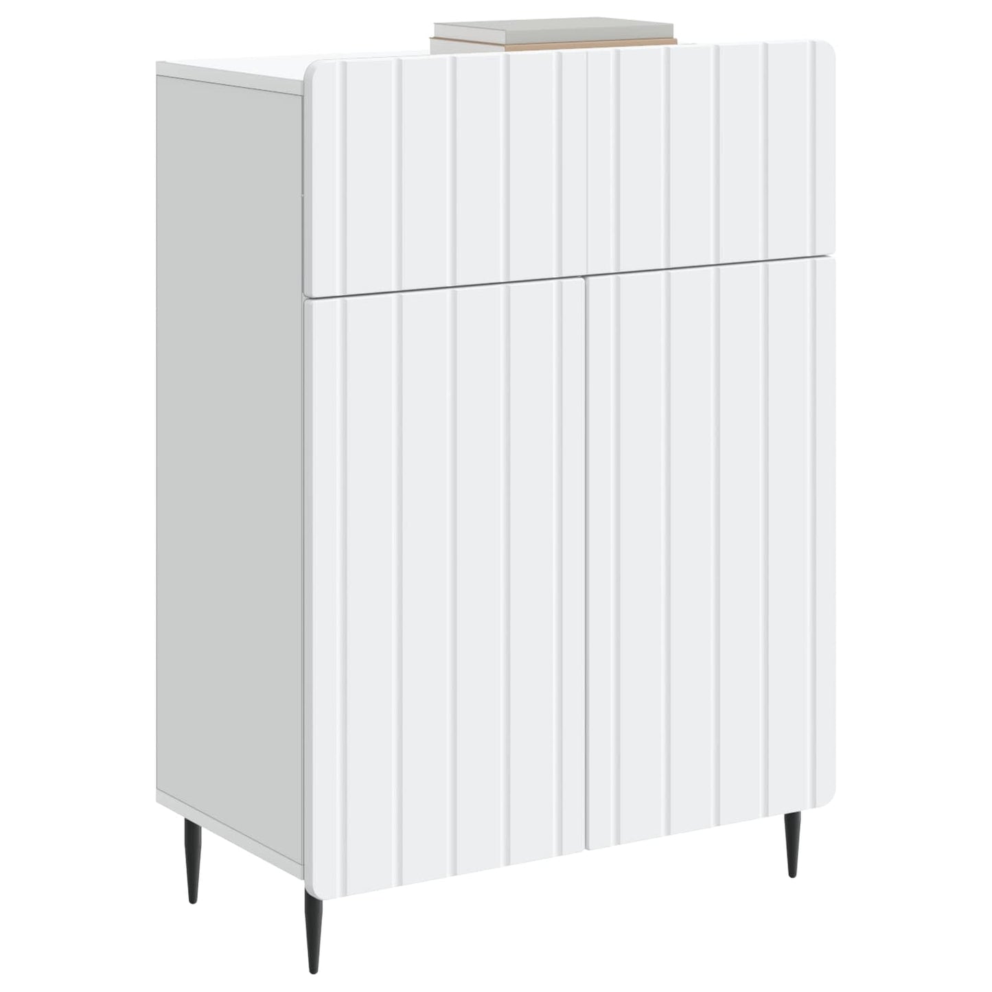 Serviesskap med skuff Hvit 66 x 34,5 x 92 cm Konstruert tre