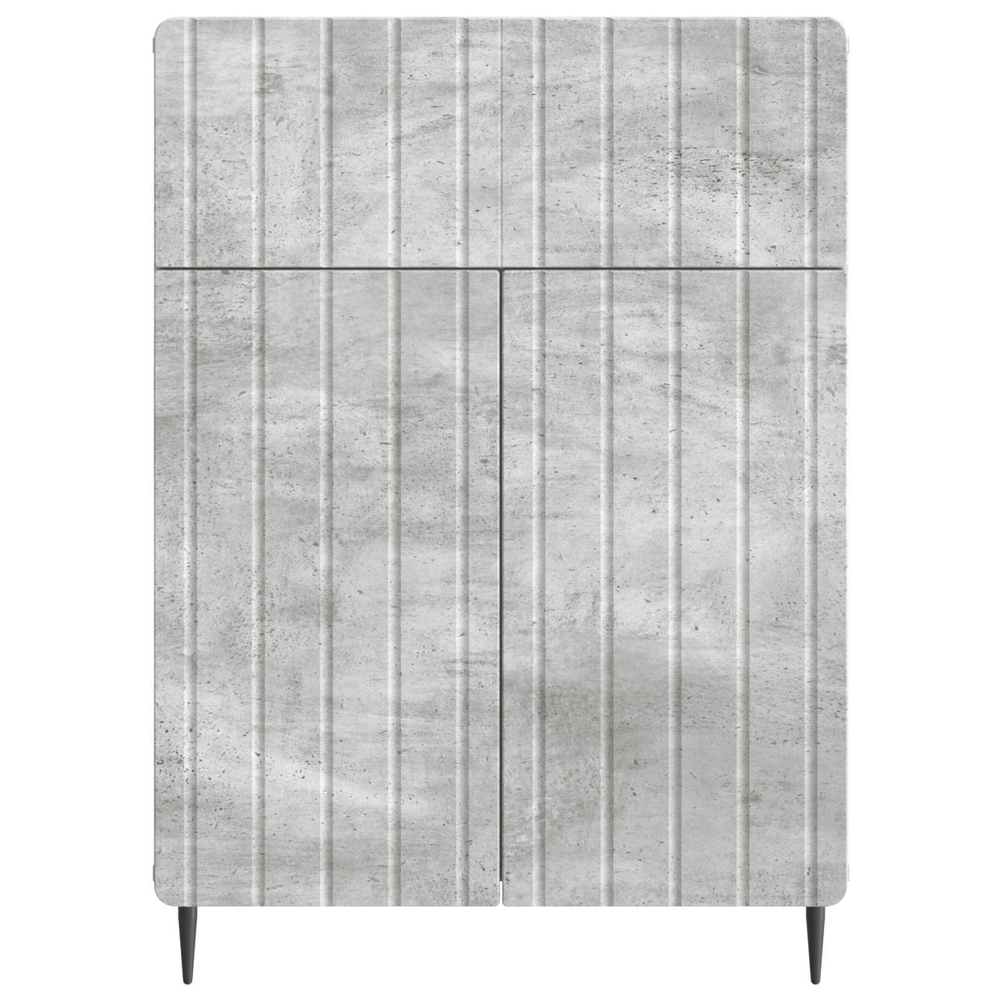 Serviesskap Betonggrå 66 x 34,5 x 92 cm Konstruert tre