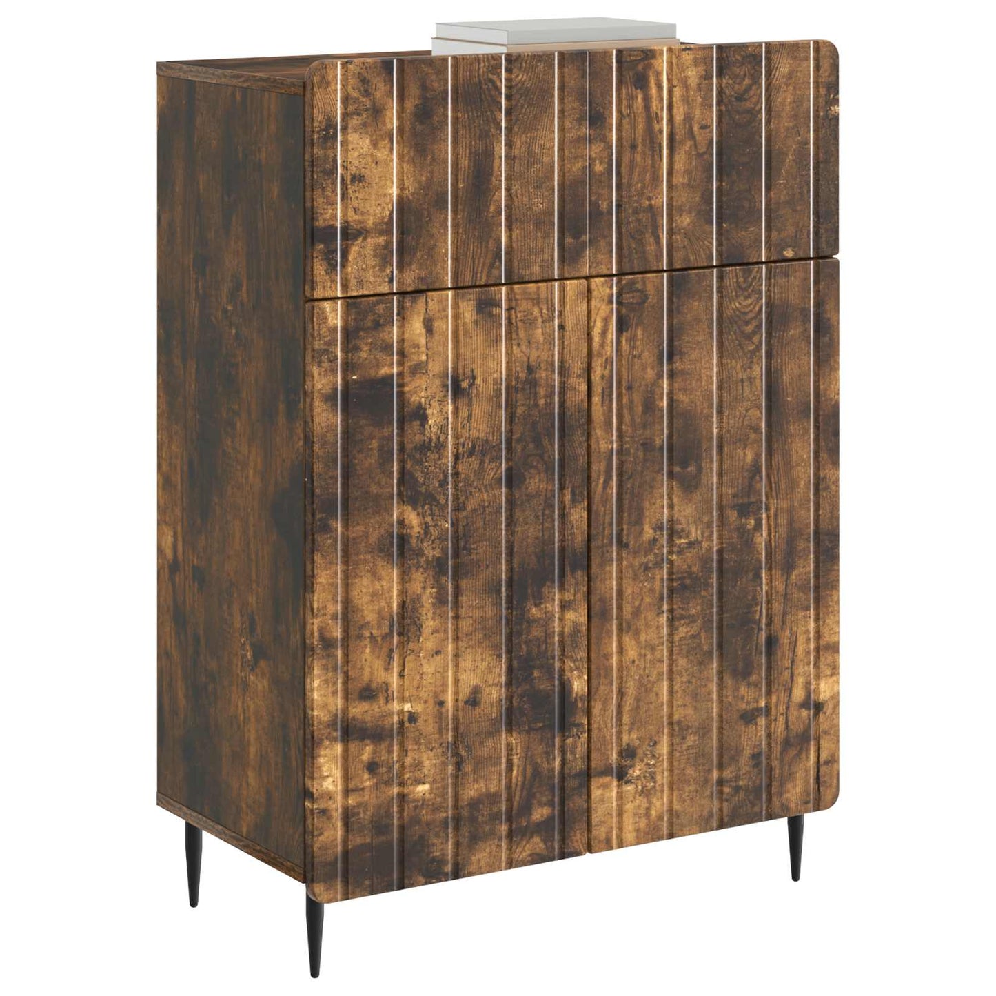 Serviesskap med skuff Røkt Eik 66 x 34,5 x 92 cm Konstruert tre
