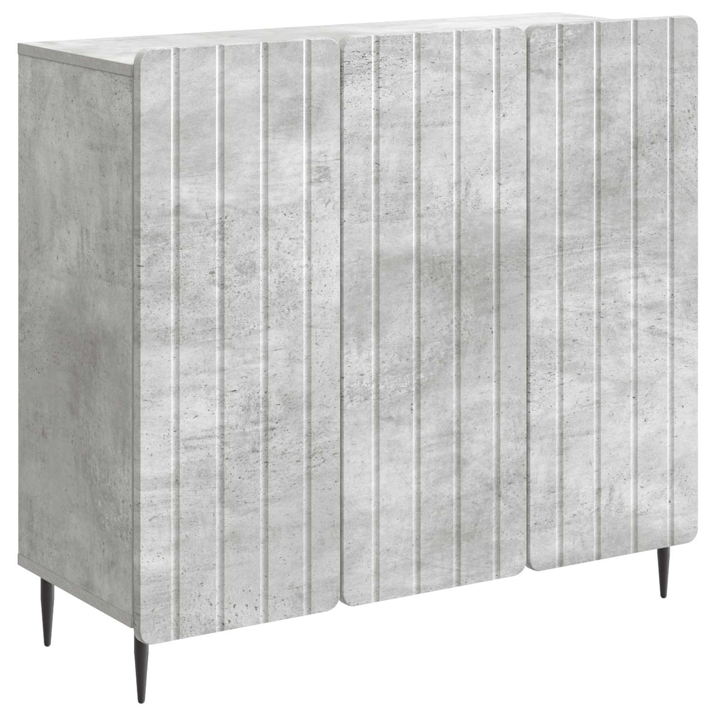 Serviesskap Betonggrå 89 x 34,5 x 82 cm Konstruert tre