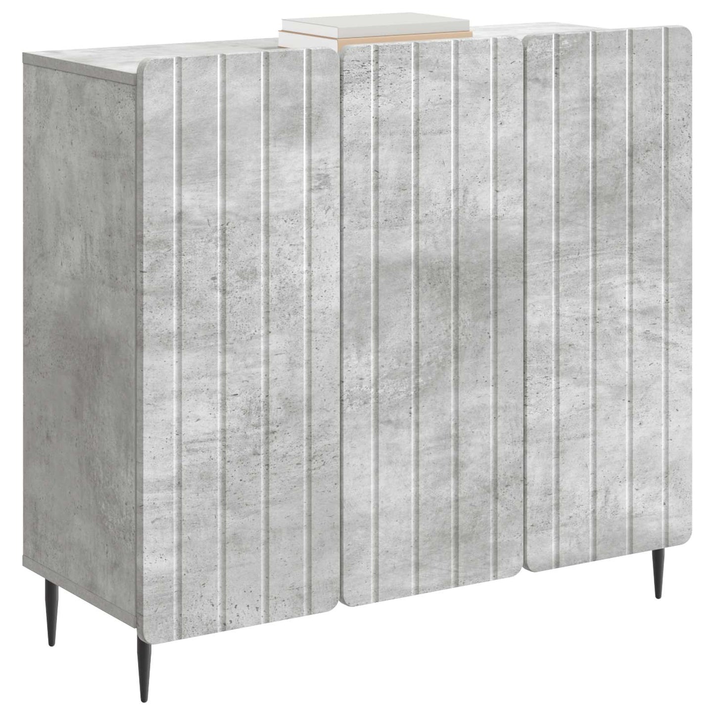 Serviesskap Betonggrå 89 x 34,5 x 82 cm Konstruert tre